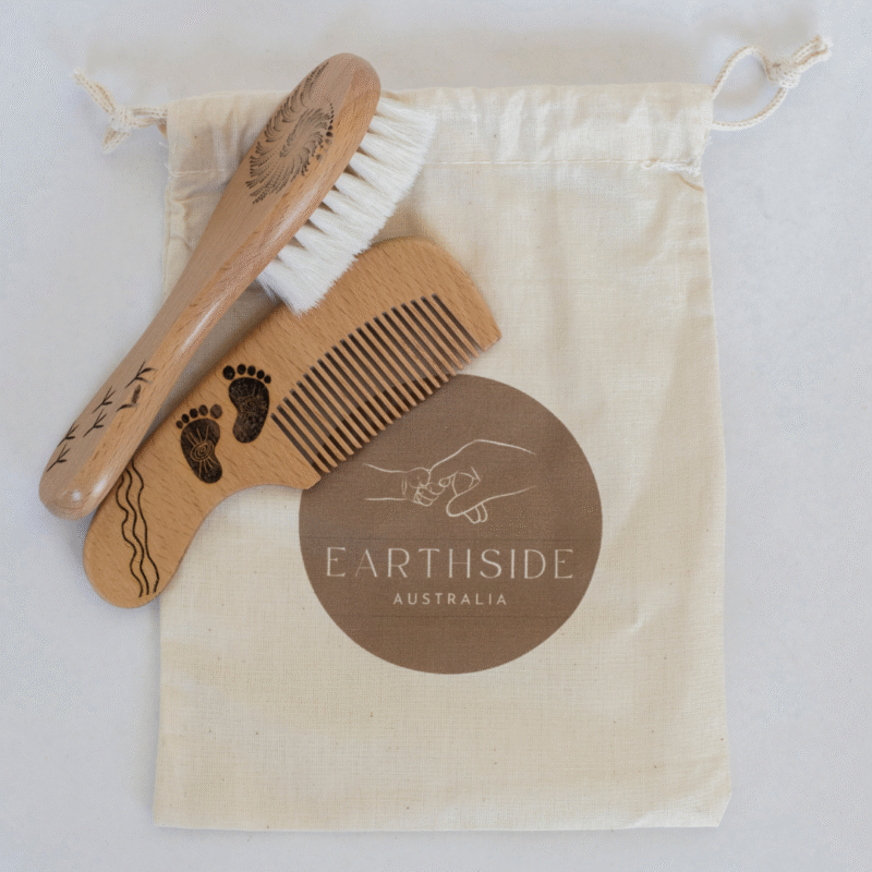 Wooden Baby Brush & Comb Set - Image 3