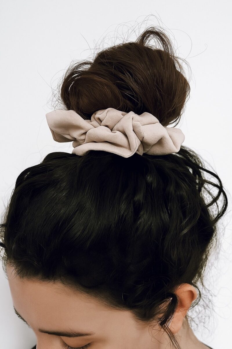 Oversized Linen Scrunchie - Image 2