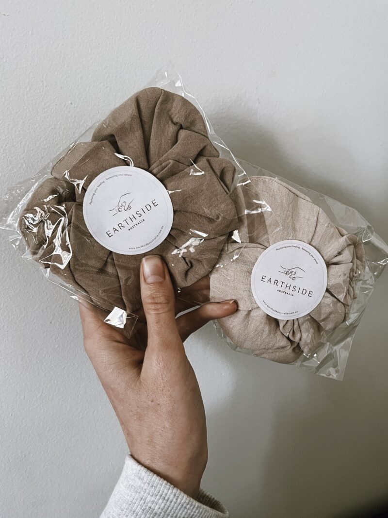 Oversized Linen Scrunchie - Image 3
