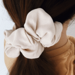 oversized linen scrunchie