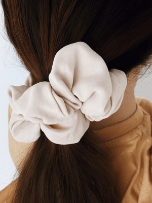 oversized linen scrunchie