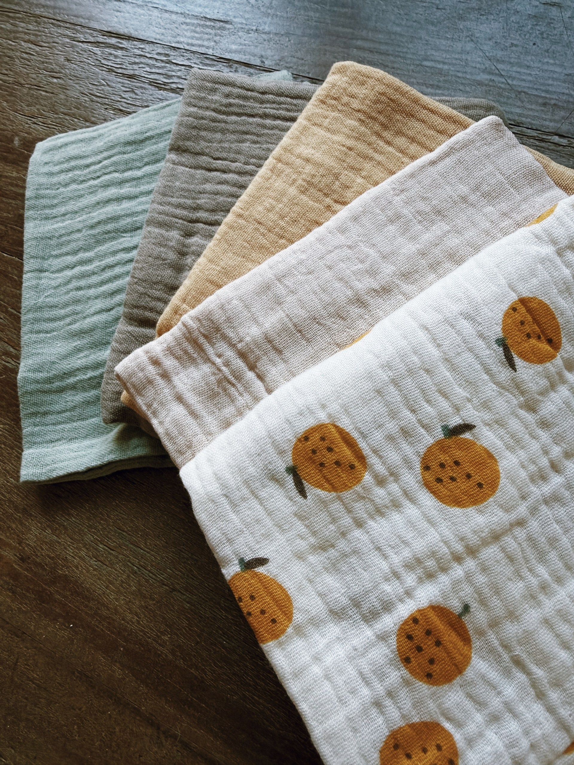 Muslin Washcloth Set (Set of 5) - Image 5