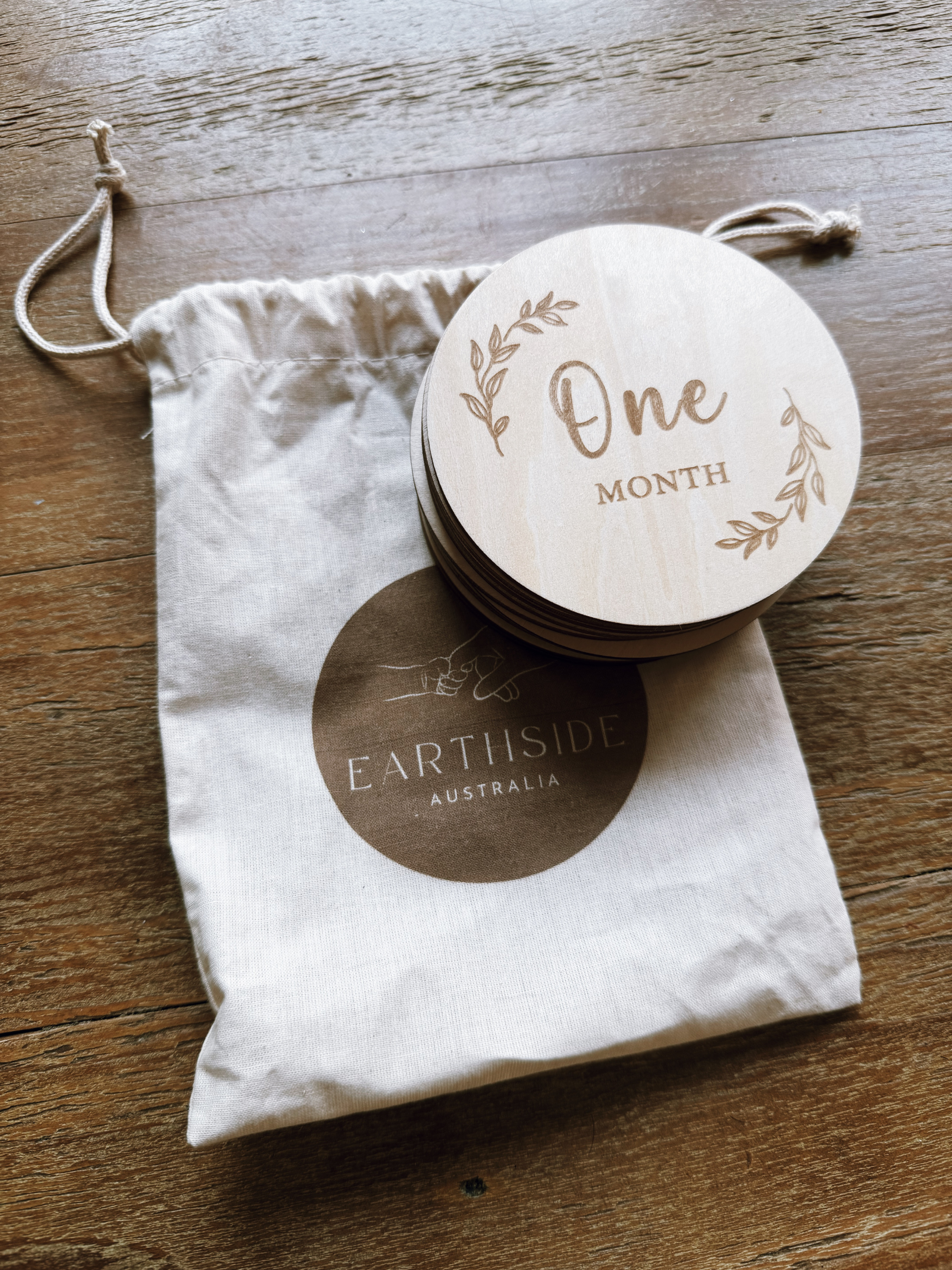 Baby Milestone Wooden Discs - Image 3